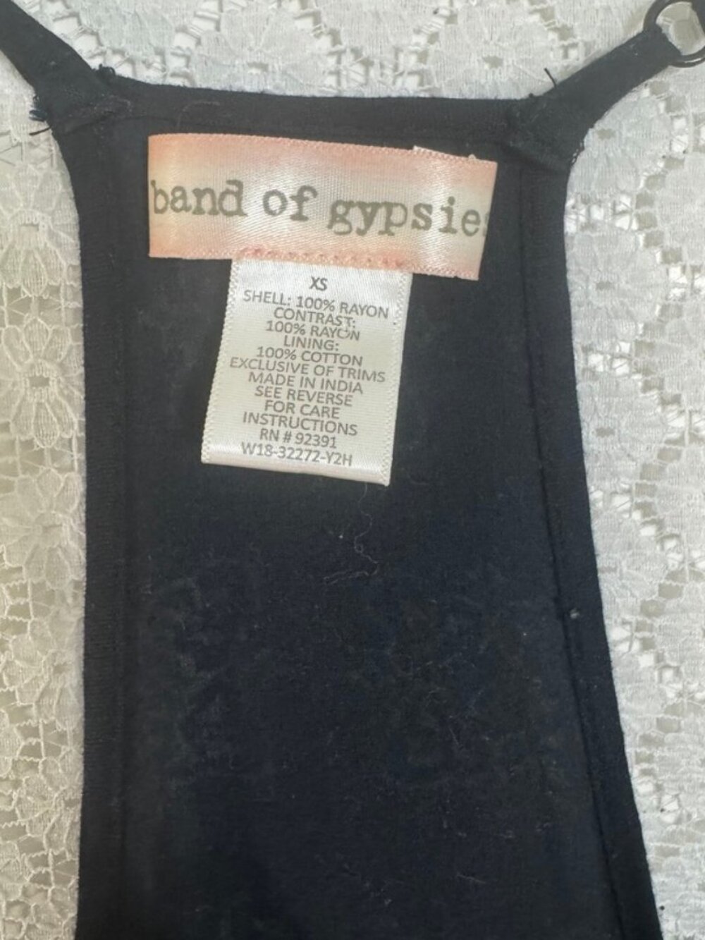 Band Of Gypsies Smocked Top, Medallion Print , Maxi Dress- Adj Straps Sz XS - Picture 6 of 9